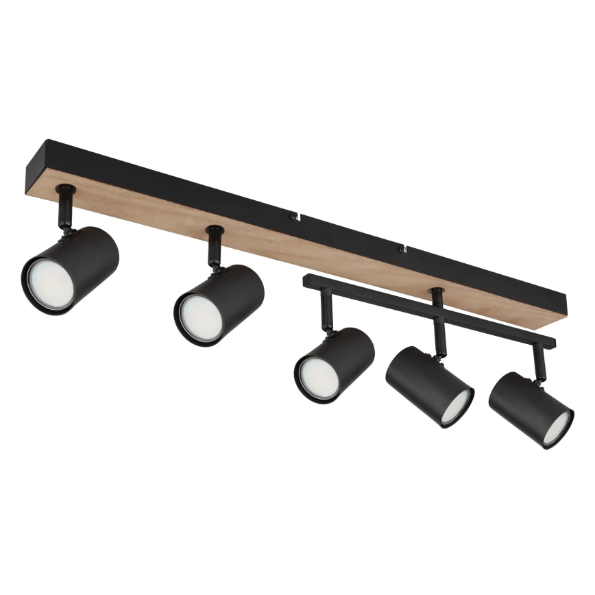 Globo - Oświetlenie punktowe 5xGU10/35W/230V czarne/brązowe