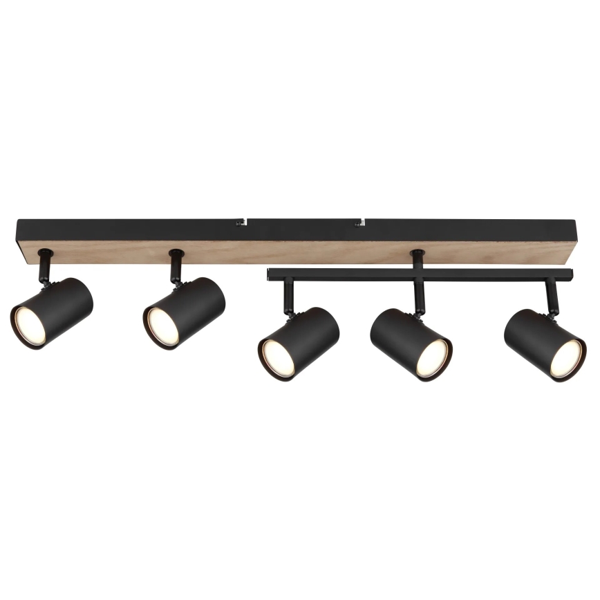 Globo - Oświetlenie punktowe 5xGU10/35W/230V czarne/brązowe