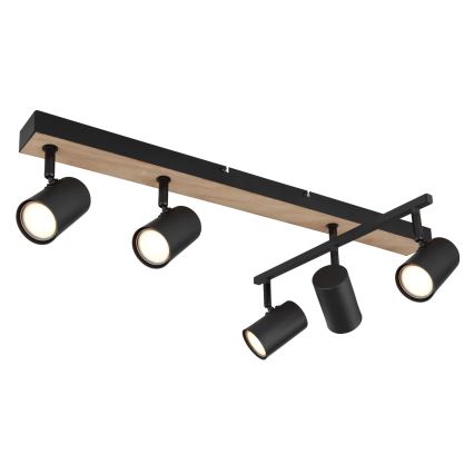 Globo - Oświetlenie punktowe 5xGU10/35W/230V czarne/brązowe