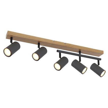 Globo - Oświetlenie punktowe 5xGU10/35W/230V brązowe/czarne