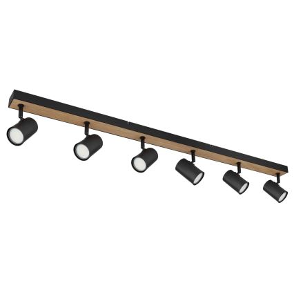 Globo - Oświetlenie punktowe 6xGU10/35W/230V czarne/brązowe