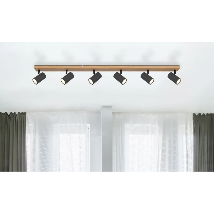 Globo - Oświetlenie punktowe 6xGU10/35W/230V brązowe/czarne