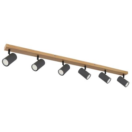 Globo - Oświetlenie punktowe 6xGU10/35W/230V brązowe/czarne