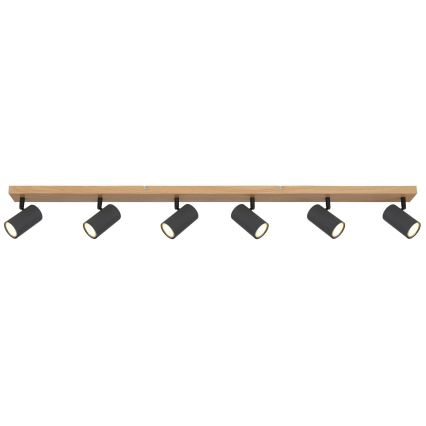 Globo - Oświetlenie punktowe 6xGU10/35W/230V brązowe/czarne