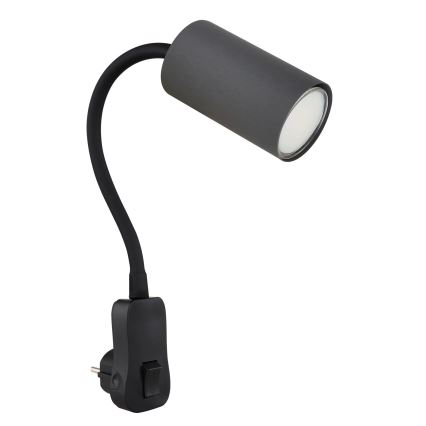Globo - Gniazdo naścienn. Oświetlenie punktowe 1xGU10/35W/230V czarne