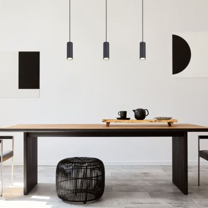 Globo - Lampa wisząca na linkę 1xGU10/35W/230V czarna