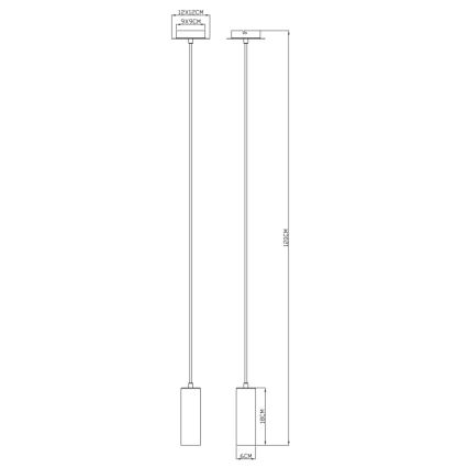 Globo - Lampa wisząca na linkę 1xGU10/35W/230V szara/brązowa