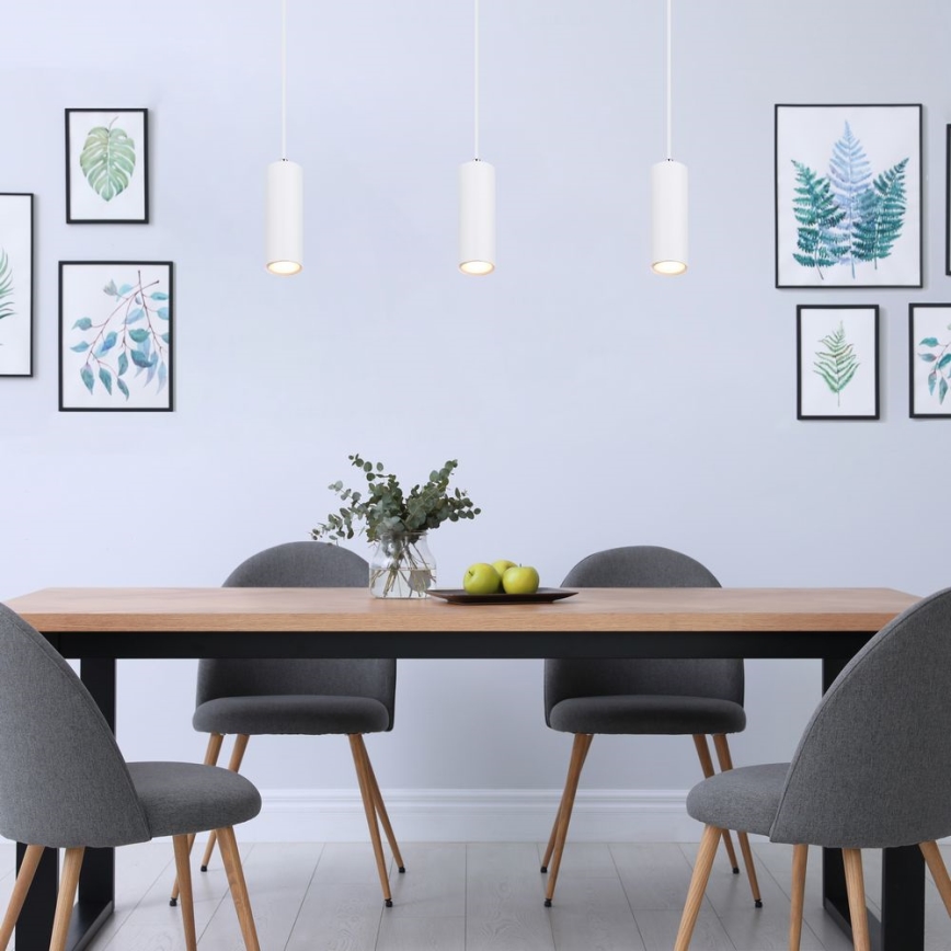 Globo - Lampa wisząca na linkę 1xGU10/35W/230V biała