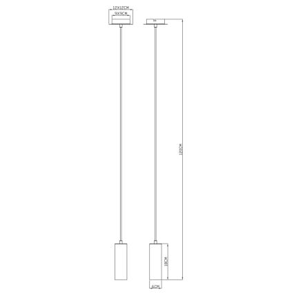 Globo - Żyrandol na lince 1xGU10/35W/230V biały