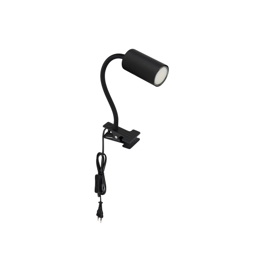Globo - Elastyczna lampa z klipsem 1xGU10/25W/230V czarny