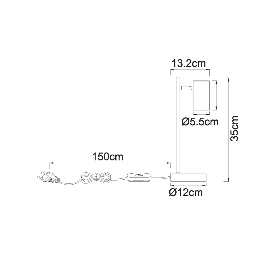 Globo - Lampa stołowa 1xGU10/5W/230V