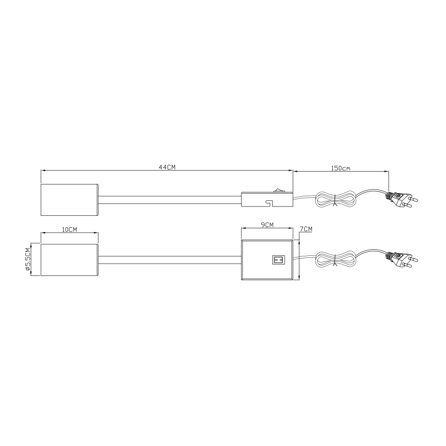 Globo - Elastyczny kinkiet 1xGU10/25W/230V czarny/matowy chrom