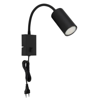 Globo - Elastyczna lampa ścienna 1xGU10/25W/230V czarna