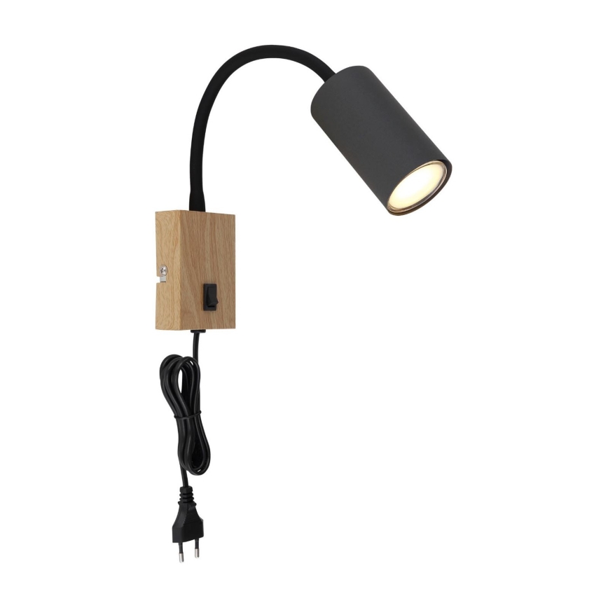 Globo - Elastyczna lampa ścienna 1xGU10/25W/230V szara/brązowa