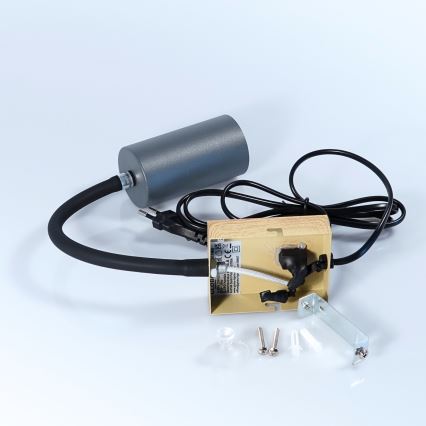 Globo - Elastyczna lampa ścienna 1xGU10/25W/230V szara/brązowa