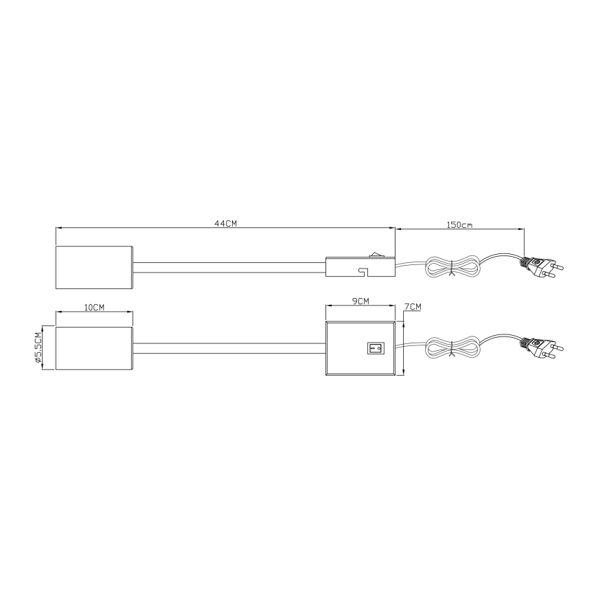 Globo - Flexible wall lamp 1xGU10/25W/230V czarny/mosiądz