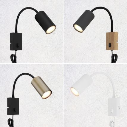 Globo - Elastyczna lampa ścienna 1xGU10/25W/230V biała