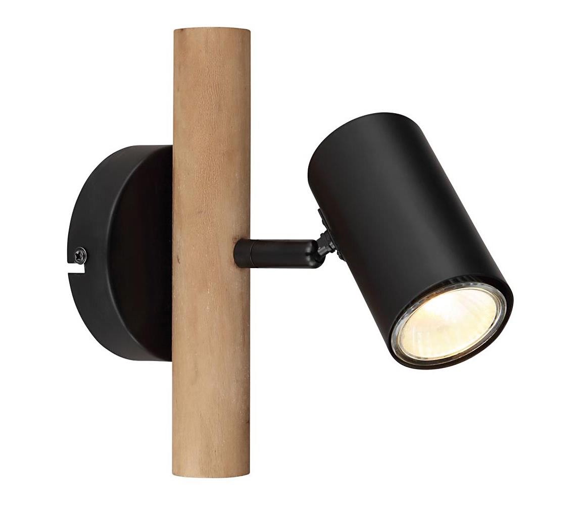 Globo 57913-1 - Kinkiet punktowy HERTI 1xGU10/5W/230V drewno/metal
