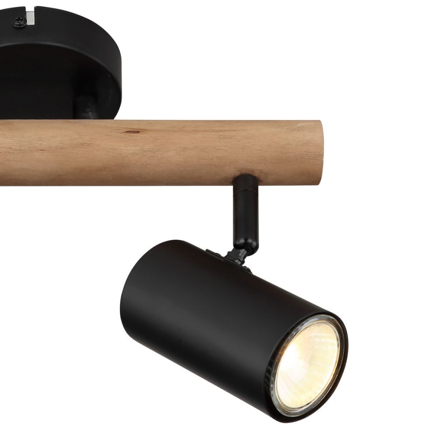 Globo - Lampa punktowa 2xGU10/5W/230V drewno/metal
