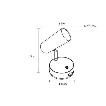 Globo - LED Kinkiet punktowy ściemnialny LED/0,4W/3,7V 1800 mAh
