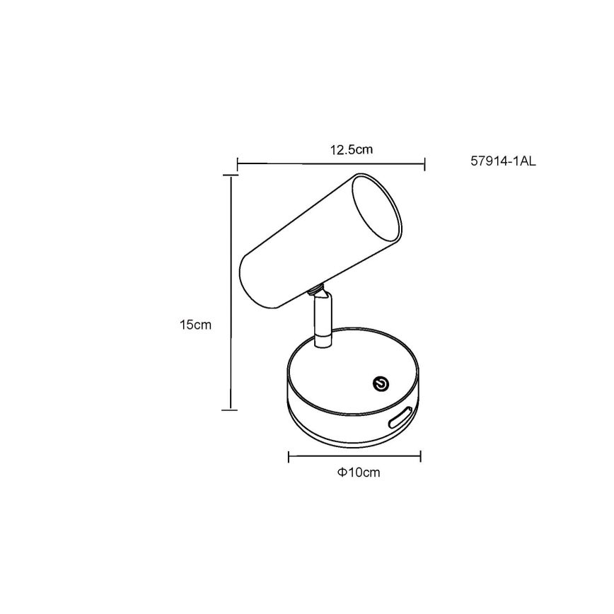 Globo - LED Kinkiet punktowy ściemnialny LED/0,4W/3,7V 1800 mAh