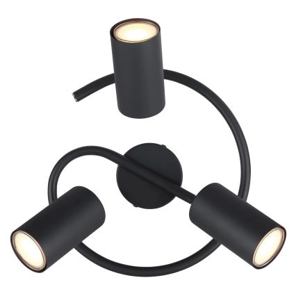 Globo - Oświetlenie punktowe 3xGU10/25W/230V czarne