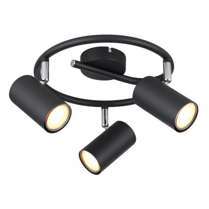 Globo - Oświetlenie punktowe 3xGU10/25W/230V czarne