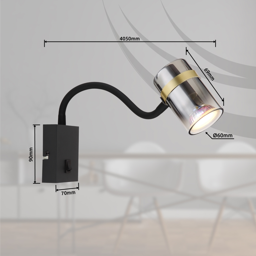 Globo - Elastyczna lampka 1xGU10/8W/230V