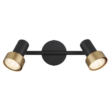 Globo - Oświetlenie punktowe  2xGU10/25W/230V czarny/złoty