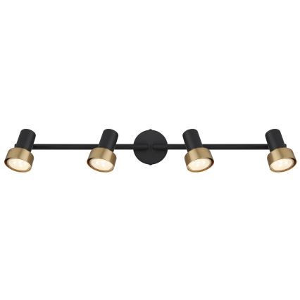 Globo - Oświetlenie punktowe  4xGU10/25W/230V czarny/złoty