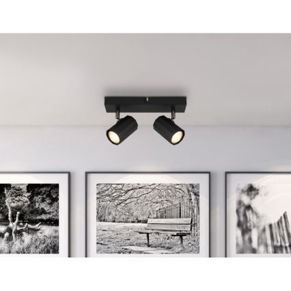 Globo - Oświetlenie punktowe 2xGU10/25W/230V czarny