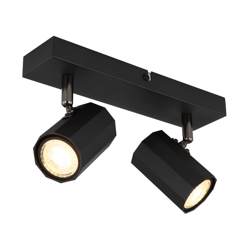 Globo - Oświetlenie punktowe 2xGU10/25W/230V czarny