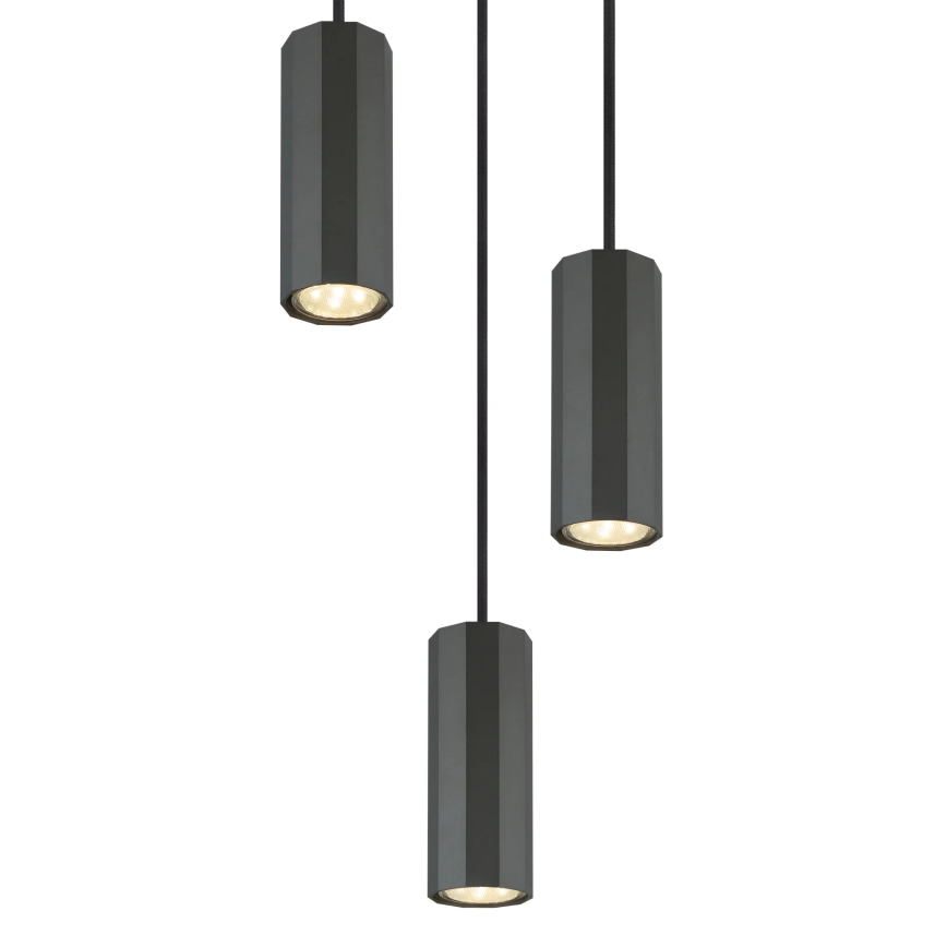 Globo - Żyrandol na lince 3xGU10/25W/230V czarny
