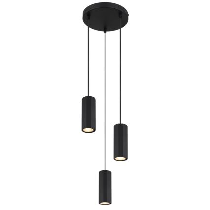 Globo - Żyrandol na lince 3xGU10/25W/230V czarny