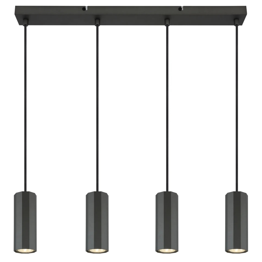 Globo - Żyrandol na lince 4xGU10/25W/230V czarny