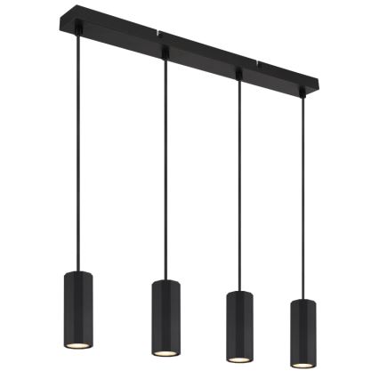 Globo - Żyrandol na lince 4xGU10/25W/230V czarny