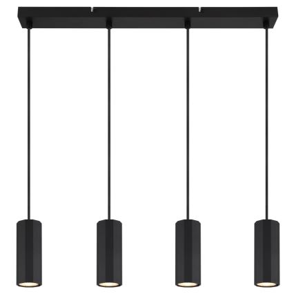 Globo - Żyrandol na lince 4xGU10/25W/230V czarny