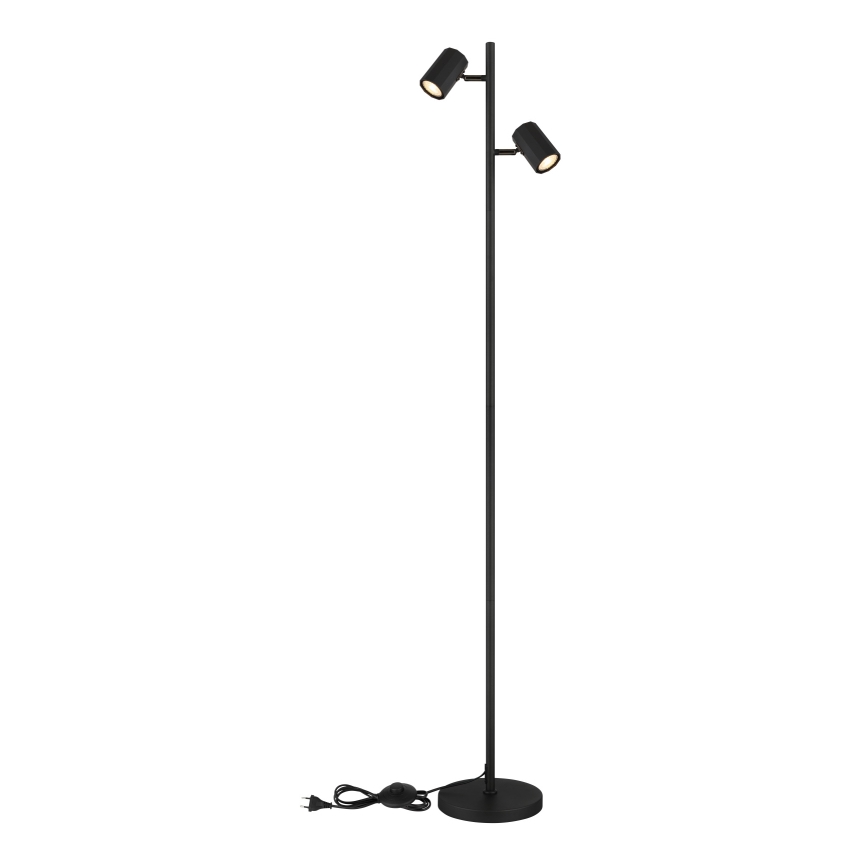 Globo - Lampa podłogowa 2xGU10/5W/230V czarny