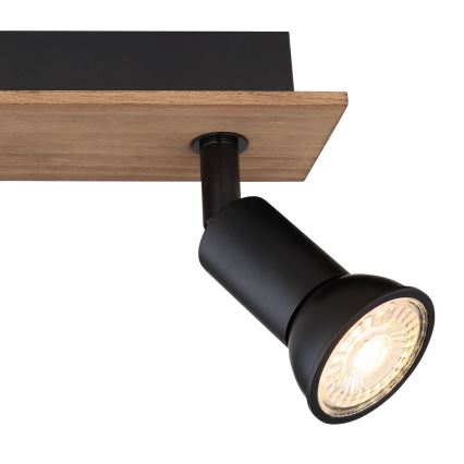 Globo - Lampa punktowa 3xGU10/35W/230V drewno/metal