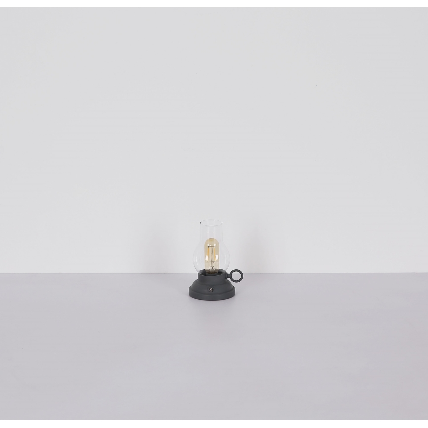 Globo - LED Ściemnialna akumulatorowa dotykowa lampa stołowa LED/1W/3,7V 1200 mAh antracyt
