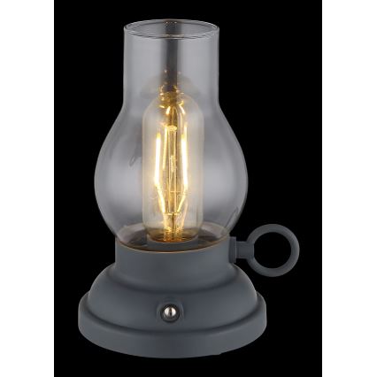 Globo - LED Ściemnialna akumulatorowa dotykowa lampa stołowa LED/1W/3,7V 1200 mAh antracyt