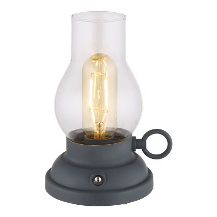 Globo - LED Ściemnialna akumulatorowa dotykowa lampa stołowa LED/1W/3,7V 1200 mAh antracyt