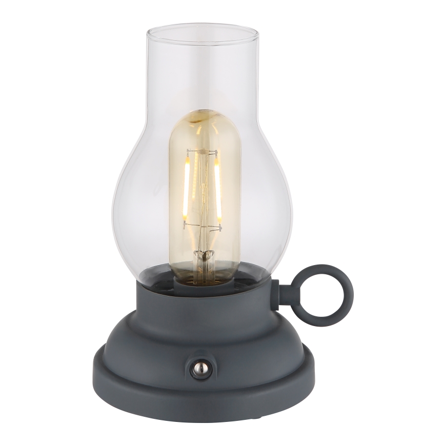 Globo - LED Ściemnialna akumulatorowa dotykowa lampa stołowa LED/1W/3,7V 1200 mAh antracyt