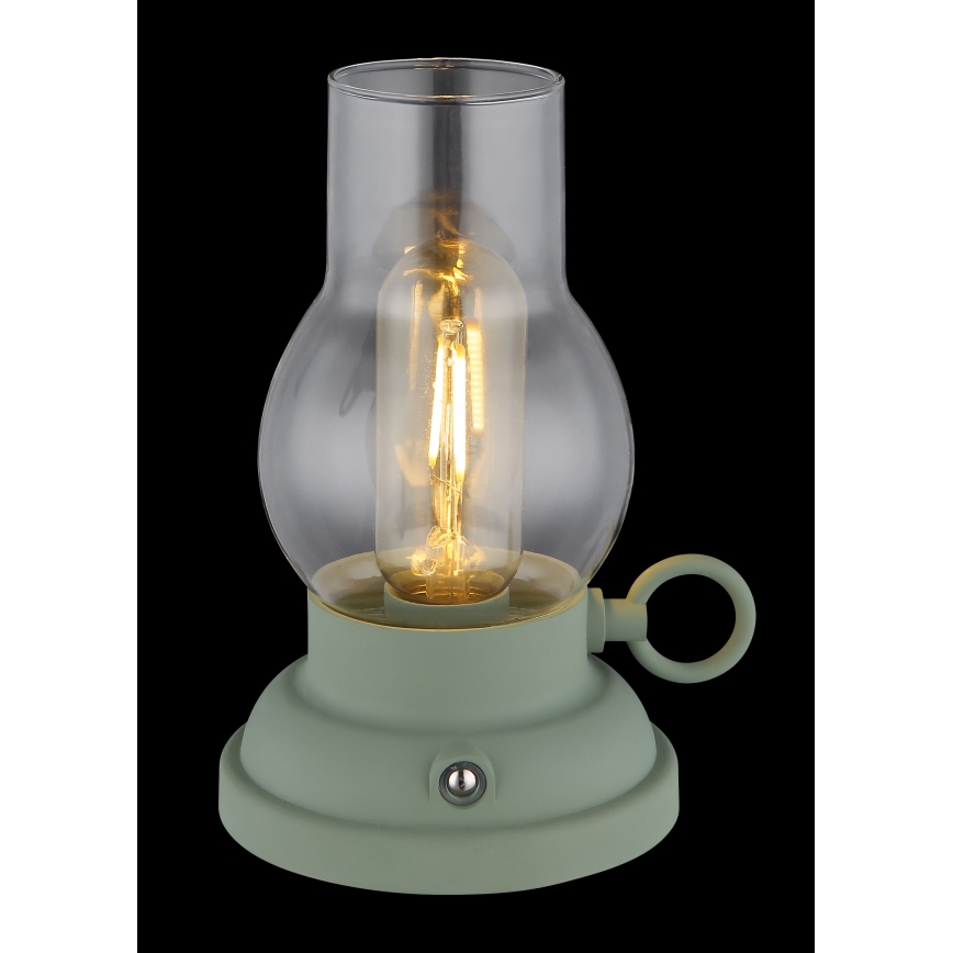 Globo - LED Ściemnialna akumulatorowa dotykowa lampa stołowa LED/1W/3,7V 1200 mAh zielona