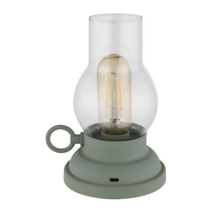 Globo - LED Ściemnialna akumulatorowa dotykowa lampa stołowa LED/1W/3,7V 1200 mAh zielona