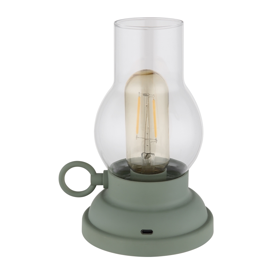 Globo - LED Ściemnialna akumulatorowa dotykowa lampa stołowa LED/1W/3,7V 1200 mAh zielona