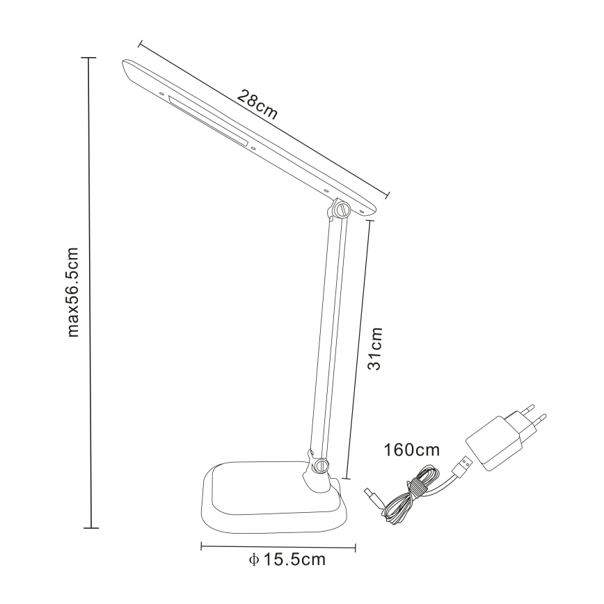 Globo - LED Ściemniana lampa stołowa LED/7W/230V