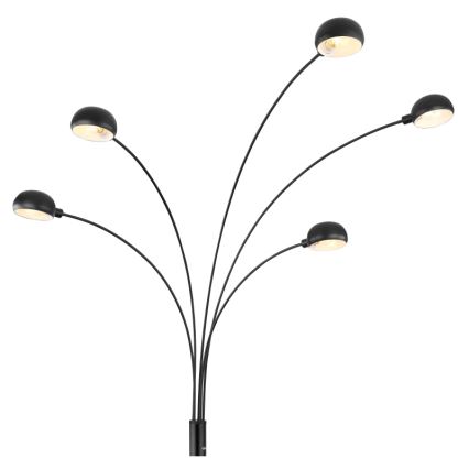 Globo - Lampa podłogowa 5xE14/40W/230V czarny