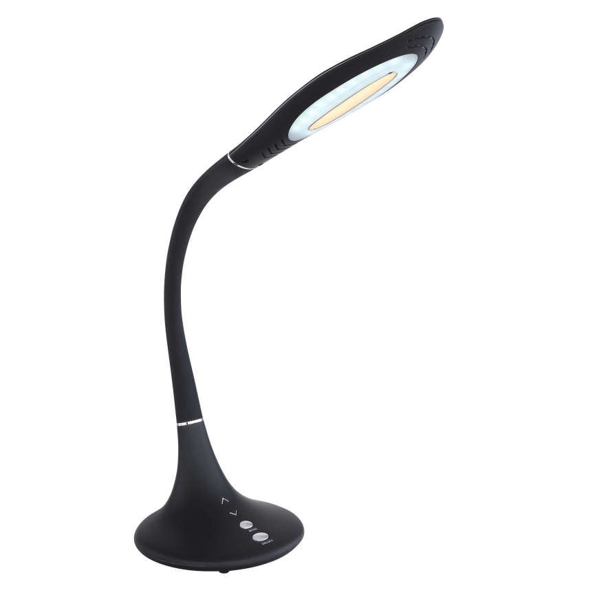 Globo - LED Ściemnialna dotykowa elastyczna lampa stołowa LED/9W/230V 3000/4500/6500K czarna