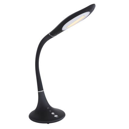 Globo - LED Ściemnialna dotykowa elastyczna lampa stołowa LED/9W/230V 3000/4500/6500K czarna